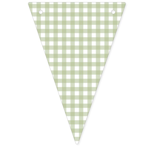 Faye och Lauren Green Gingham Vimplar (Första flaggan)