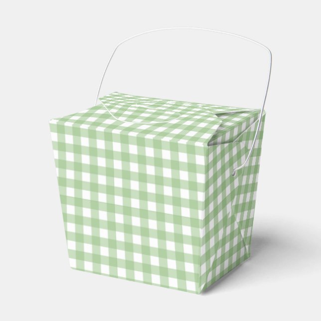 Faye och Lauren Green Klassisk Plaid Presentaskar (Framsidan Sidan)