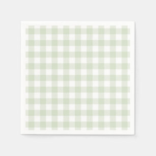Faye och Lauren Green Plaid Pappersservett