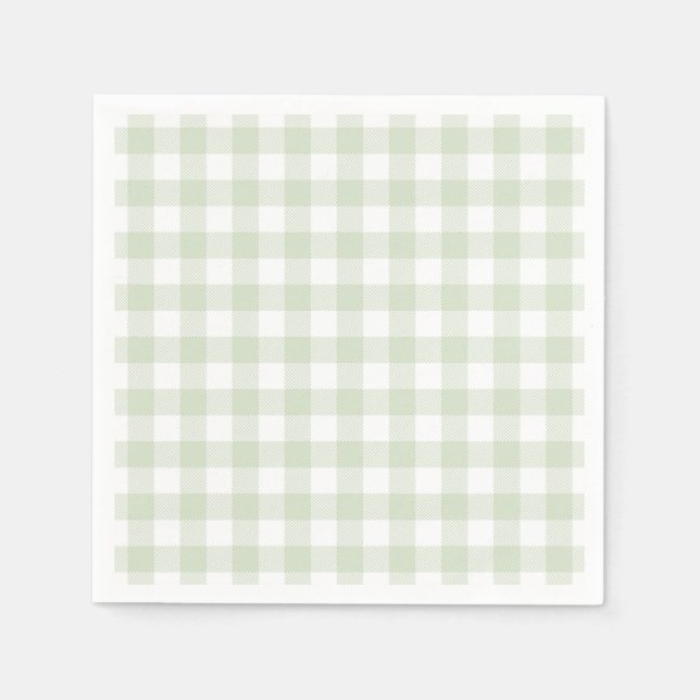 Faye och Lauren Green Plaid Pappersservett (Framsidan)