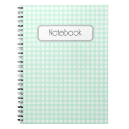 Faye och Lauren Grönt Gingham Anteckningsbok