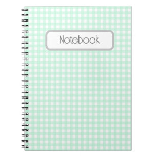 Faye och Lauren Grönt Gingham Anteckningsbok