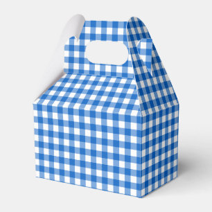 Faye och Lauren Himlar Blue Gingham Presentaskar