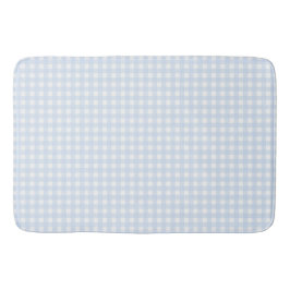 Faye och Lauren Light Blue Gingham Badrumsmatta