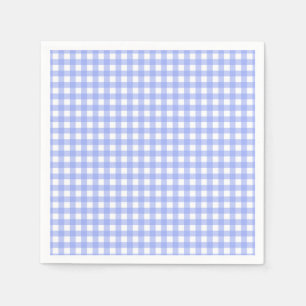 Faye och Lauren Lila Gingham Papper Napkins Pappersservett