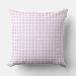 Faye och Lauren Ljus rosa Gingham Kudde