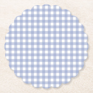 Faye och Lauren Ljusblå2 Gingham Underlägg Papper