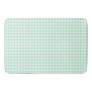 Faye och Lauren Ljust grönt Gingham Badrumsmatta