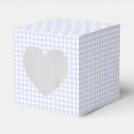 Faye och Lauren Pastellblå Gingham Presentaskar
