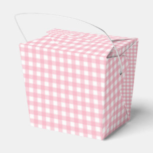 Faye och Lauren Pink Classic Buffalo Plaid Presentaskar