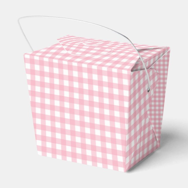 Faye och Lauren Pink Classic Buffalo Plaid Presentaskar (Baksidan Sidan)