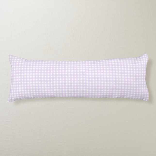 Faye och Lauren Rosa Gingham Kroppskudde (Framsidan)