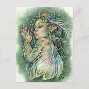 Faye Postcard Woodland Fairy Girl Fantasy Vykort