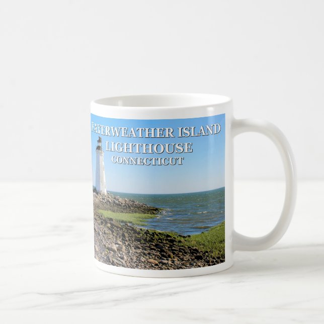 Fayerweather Island fyr, Connecticut Kaffemugg (Höger)