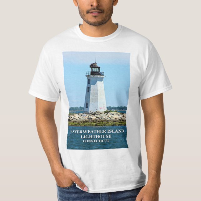 Fayerweather Island fyr, Connecticut Tee (Framsida)
