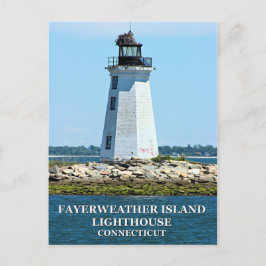 Fayerweather Island fyr, Connecticut Vykort