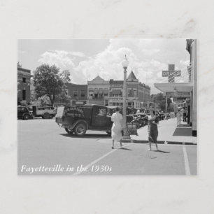 Fayetteville, Arkansas, 1930-talet Vykort