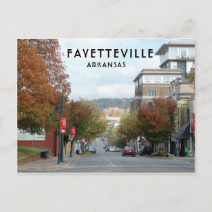 Fayetteville, Arkansas Dickson Street-foto Vykort