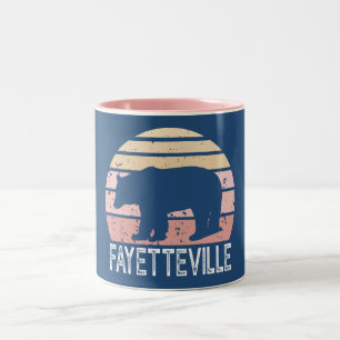 Fayetteville Arkansas Retro Björn Två-Tonad Mugg