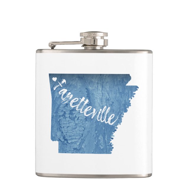 Fayetteville Arkansas Wood Grain Fickplunta (Framsidan)