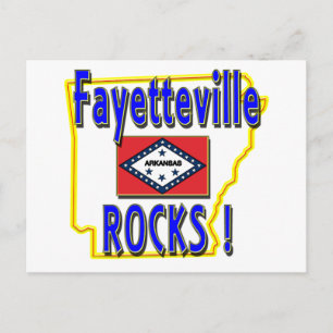 Fayetteville stenar! (blått) vykort