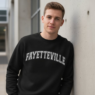 FAYETTEVILLE Universitetsstil Amerika College Lång Ärmad Tröja