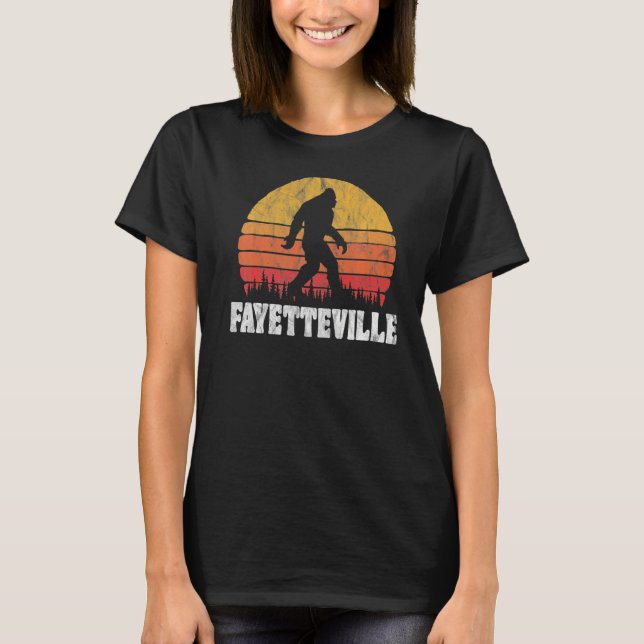 Fayetteville Vintage 80 Bigoot Retro Sunset T Shirt (Framsida)