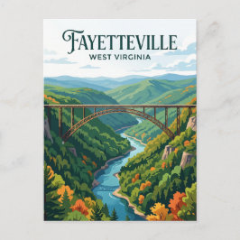 Fayetteville West Virginia Vykort