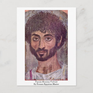 Fayum Mummy Porträtt av romersk-egyptisk mästare Vykort