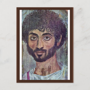 Fayum Mummy Porträtt från Römisch-Ägyptischer Vykort