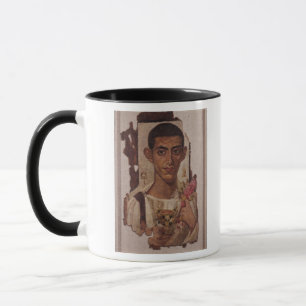 Fayum porträtt av Ammonius, från Antinoe Mugg
