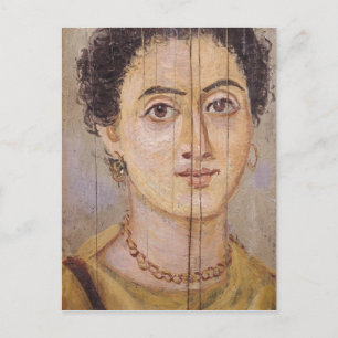 Fayum porträtt av kvinna vykort