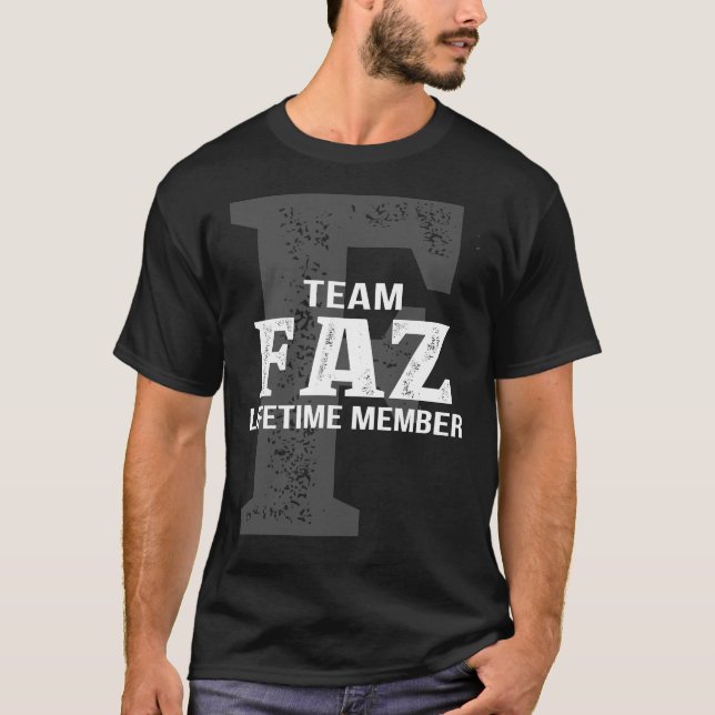 FAZ-livstidsmedlem T Shirt (Framsida)