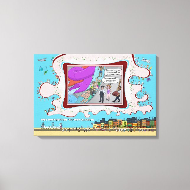 FB-500 | Absurd Visuell Humor 24x16 Canvastryck (Framsida)