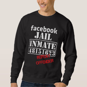 Fb Jail Inmate Repeat Offender Liberal 48151623 Lång Ärmad Tröja