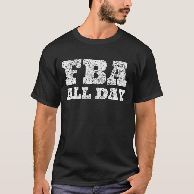 FBA All Day Black Foundational History American T Shirt (Framsida)