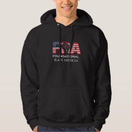FBA Amerikansk Flagga Foundational Black American Hoodie