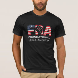 FBA Grundläggande svart amerikansk knuten näve T Shirt