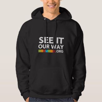 FBC-manar svart Hoodie med färglogotypen