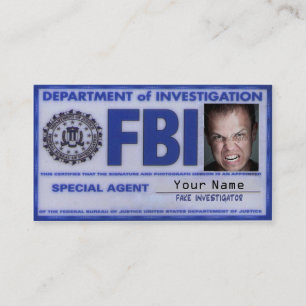 FBI-agentkort Visitkort