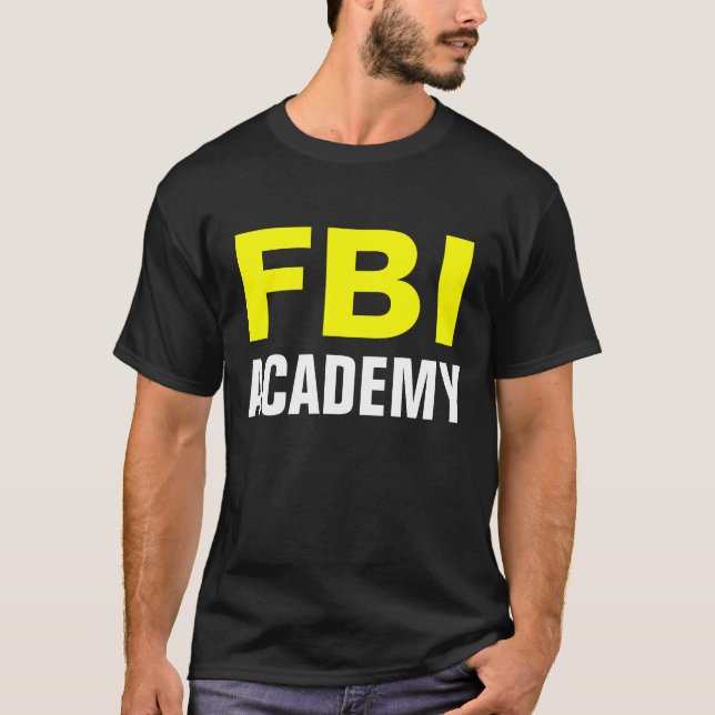 Fbi-AKADEMI - officiell FBI-akademiT-tröja T-shirt (Framsida)