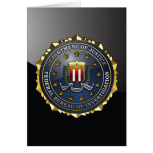 Fbi-Emblem Hälsningskort