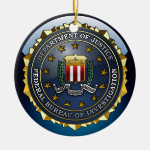 Fbi-Emblem Julgransprydnad Keramik