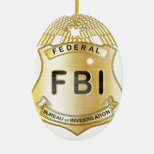 Fbi-emblem Julgransprydnad Keramik
