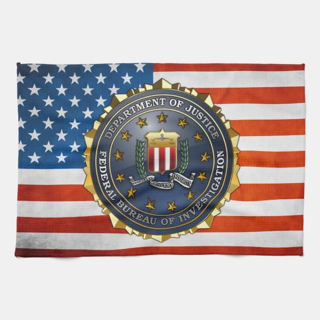 FBI Emblem Kökshandduk (Horisontell)