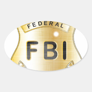 Fbi-emblem Ovalt Klistermärke