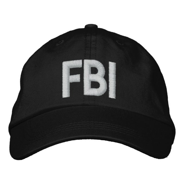 FBI Embroided Hat Broderad Keps (Framsida)