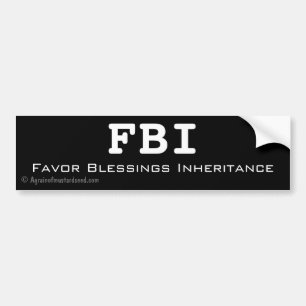FBI Favor Bluting Arv anpassar det Bildekal