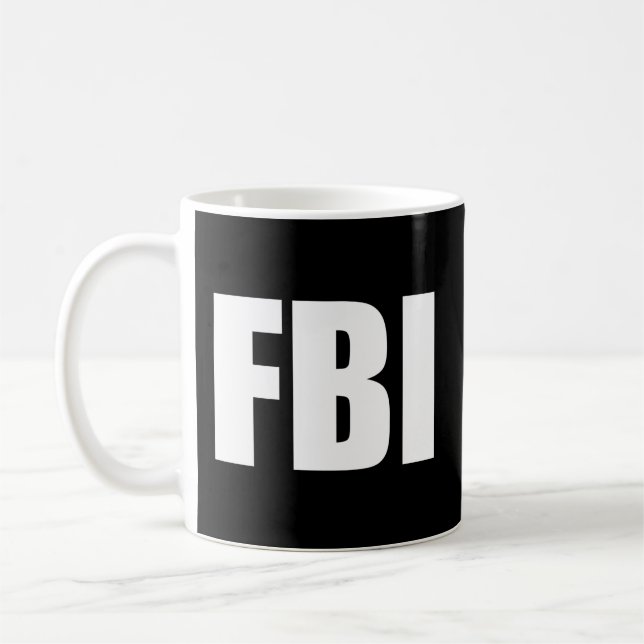 Fbi Federal Bureau of Investigation Kaffemugg (Vänster)