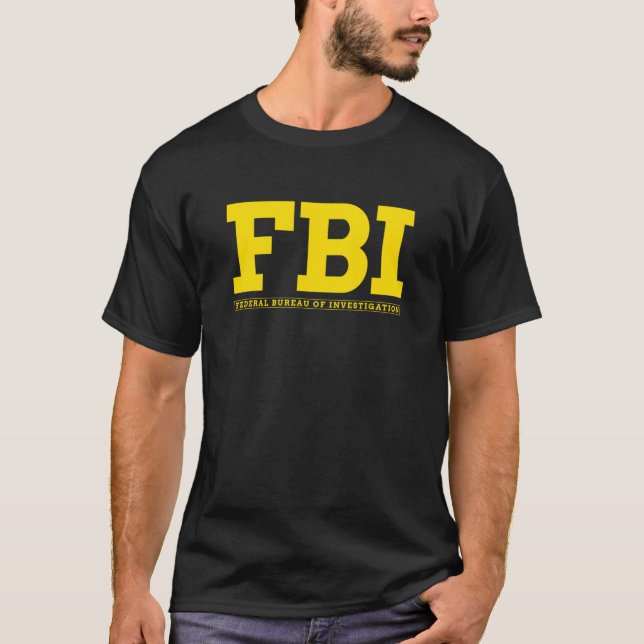 FBI  FEDERAL BUREAU OF INVESTIGATION T SHIRT (Framsida)